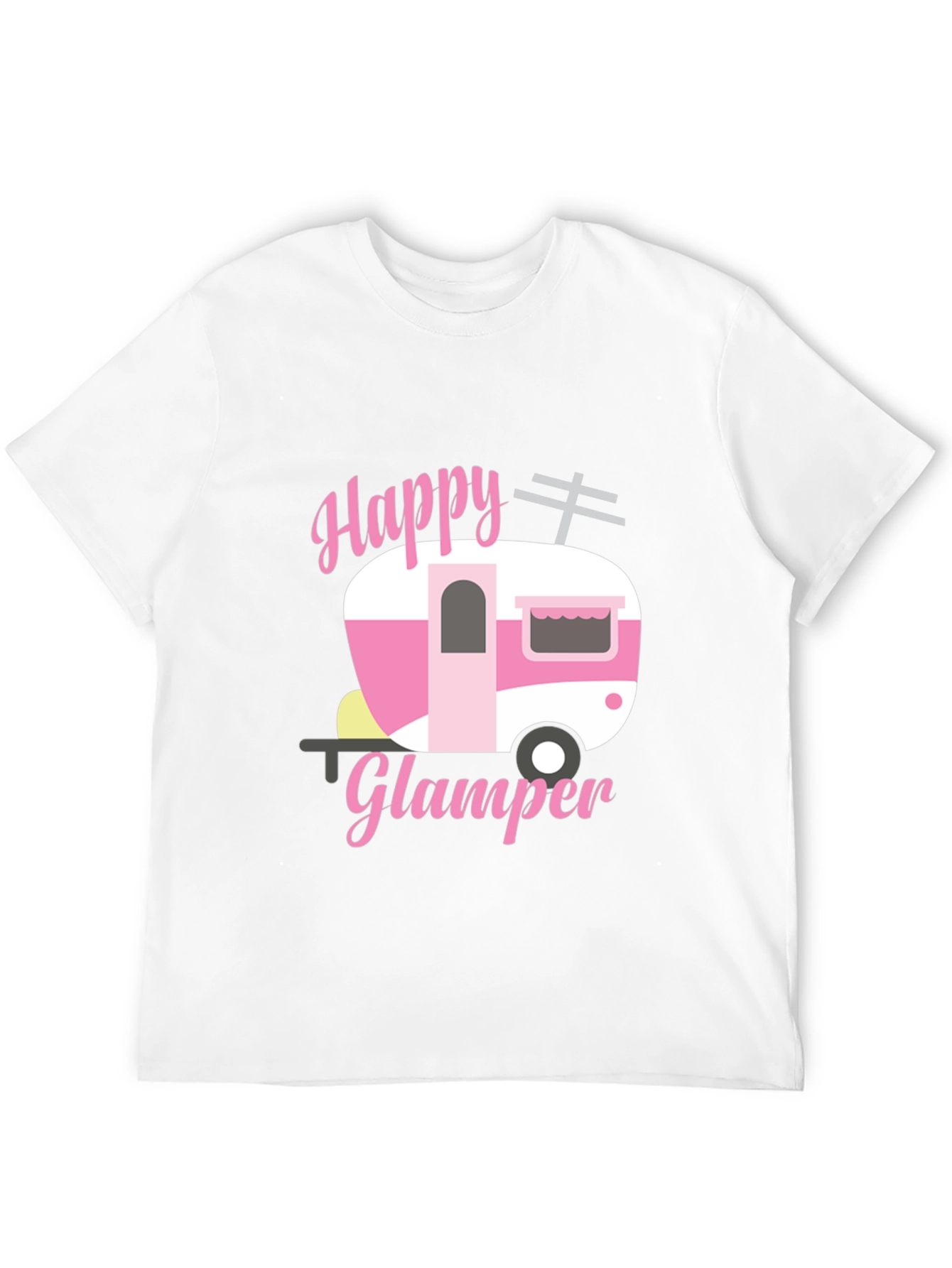Happy Glamper Graphic Tee - Camping Lover Shirt