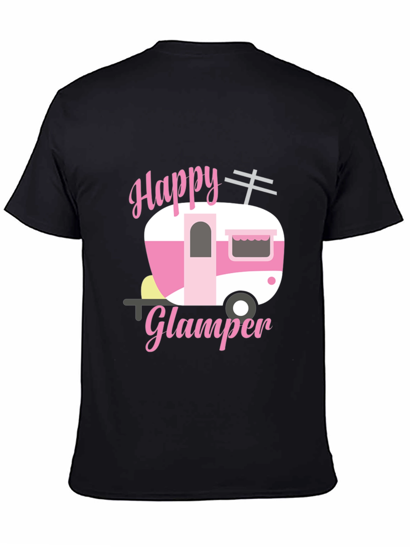 Happy Glamper Graphic Tee - Camping Lover Shirt