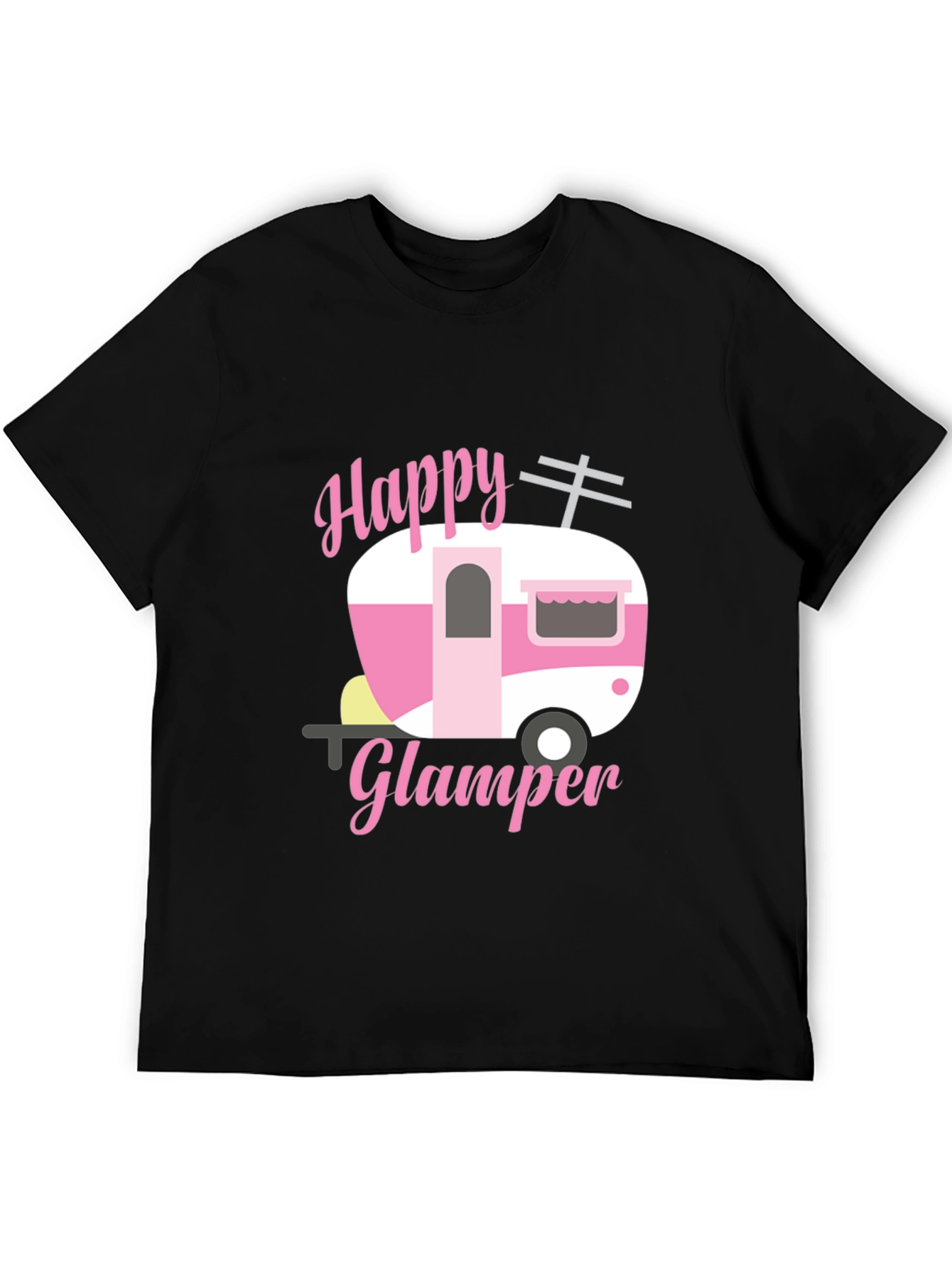 Happy Glamper Graphic Tee - Camping Lover Shirt