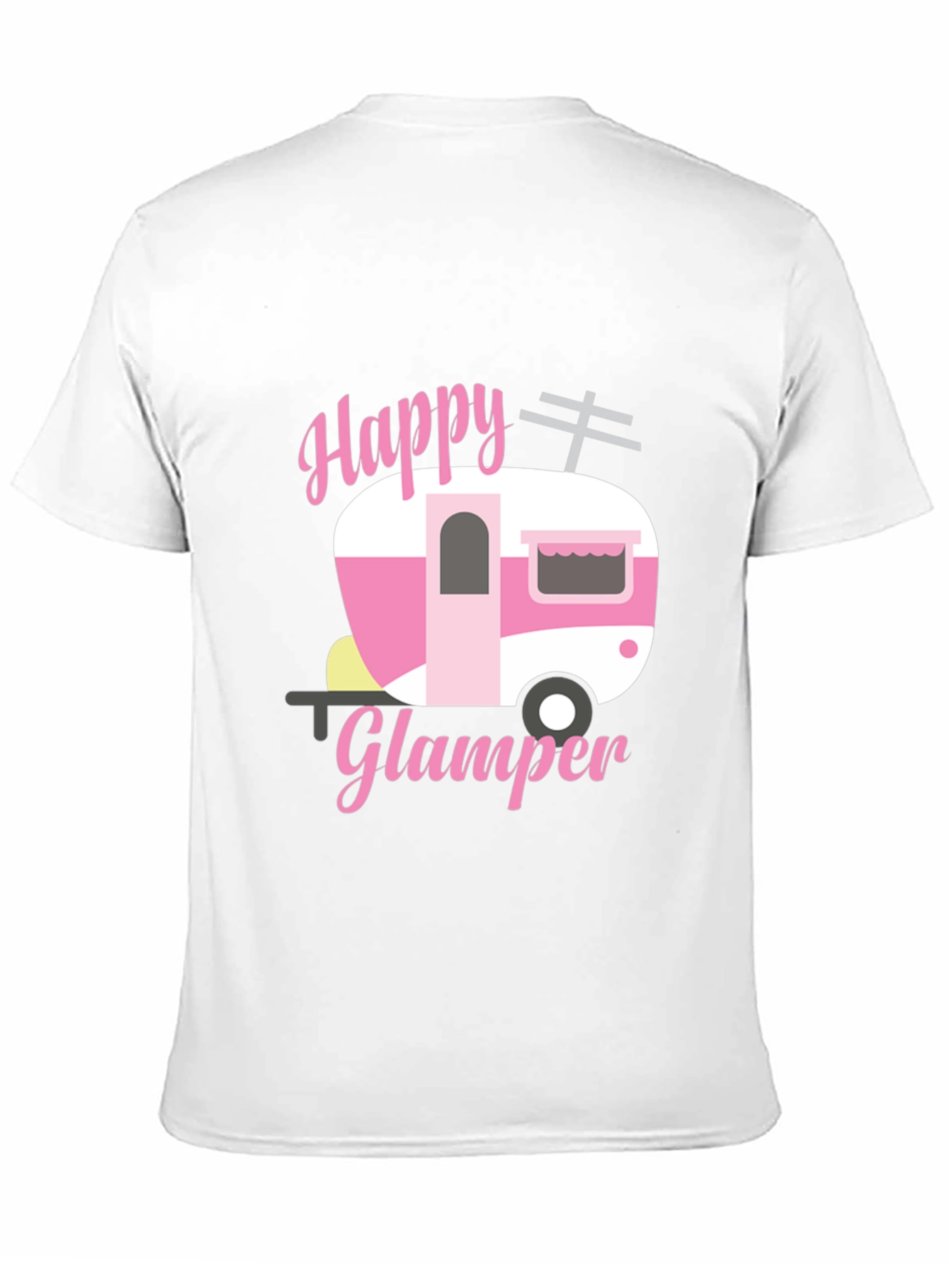 Happy Glamper Graphic Tee - Camping Lover Shirt