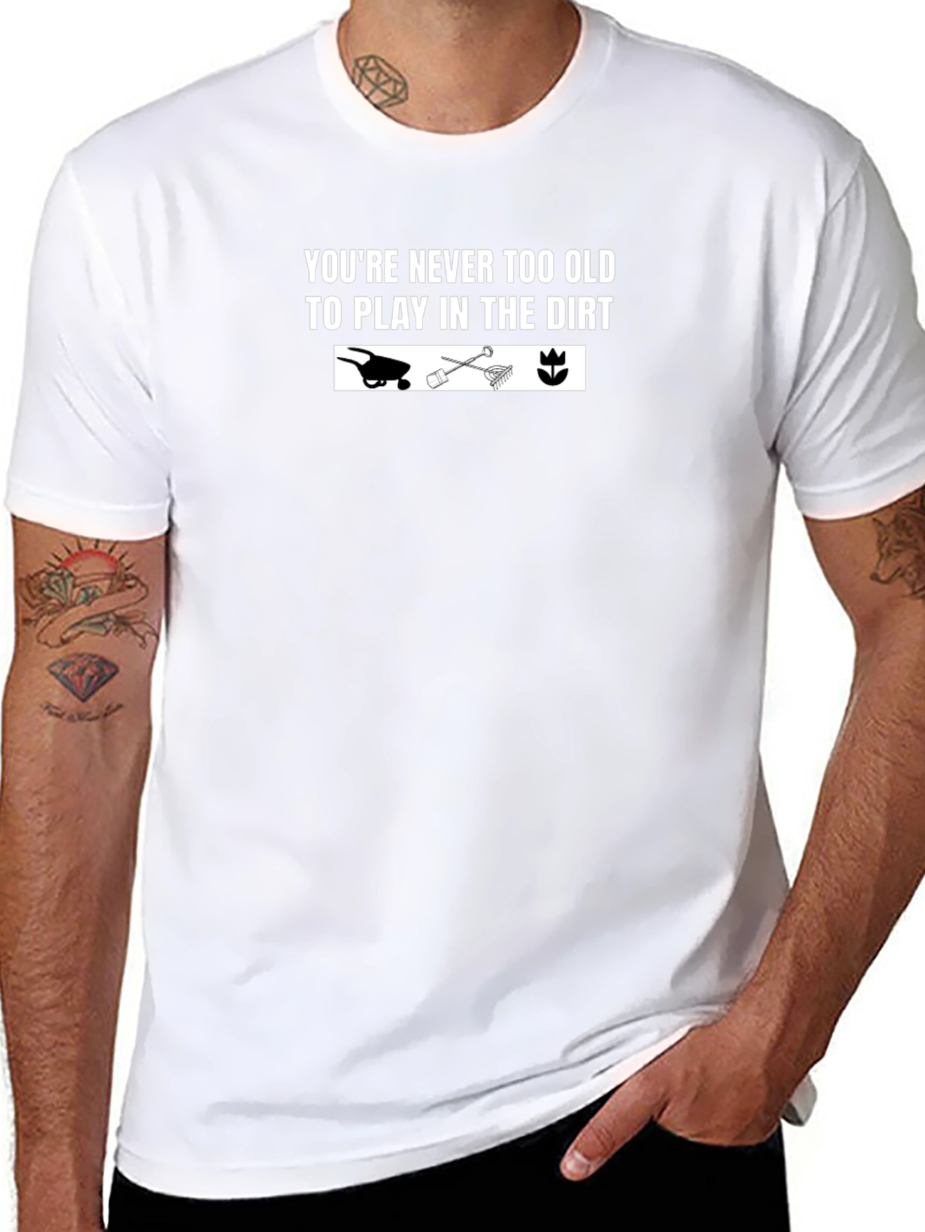 Never Too Old Gardening T-Shirt - Black