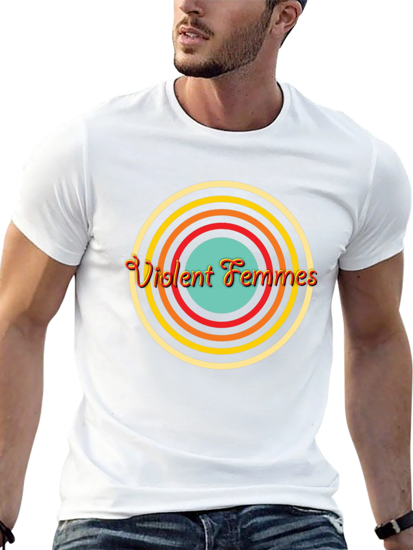 Violent Femmes Retro Circle Graphic Tee
