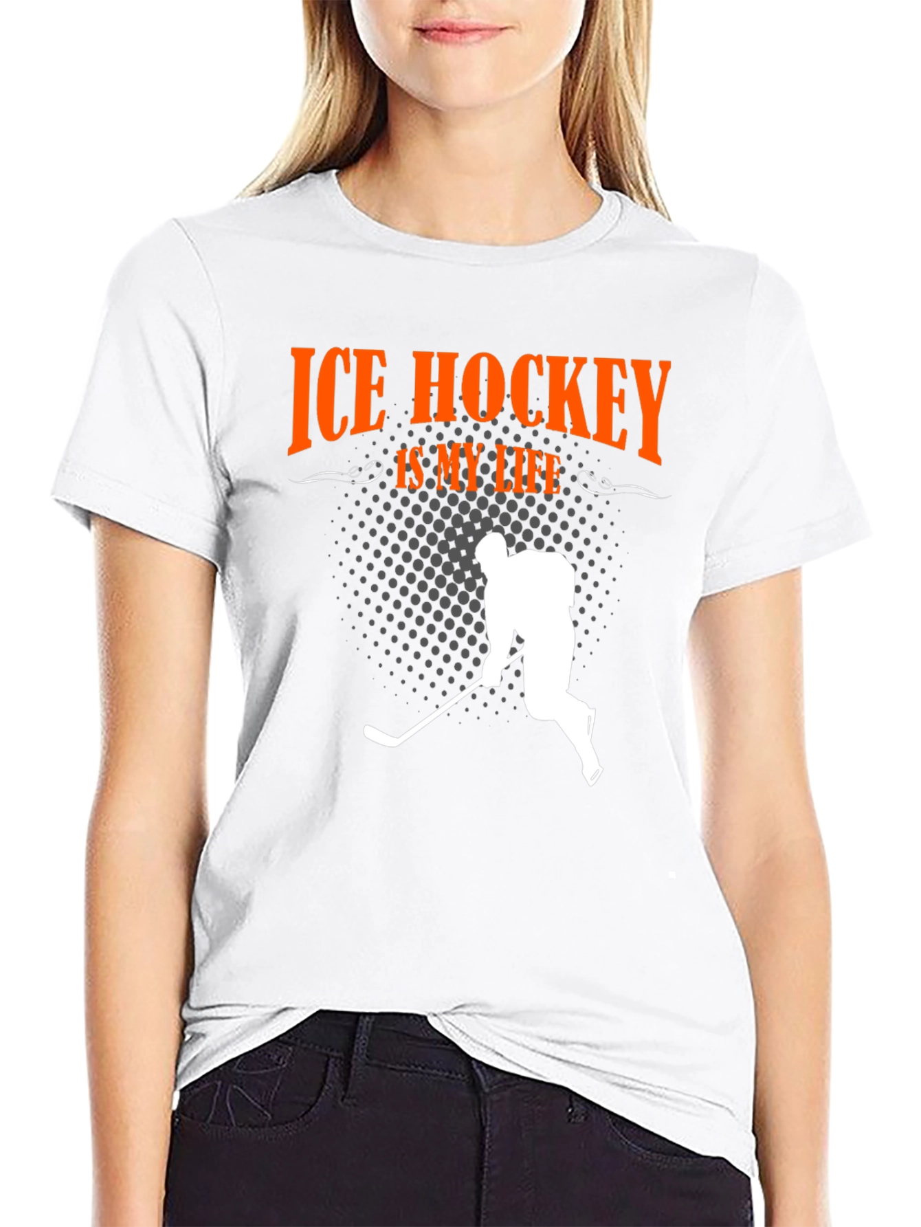 Ice Hockey Is My Life Graphic Tee