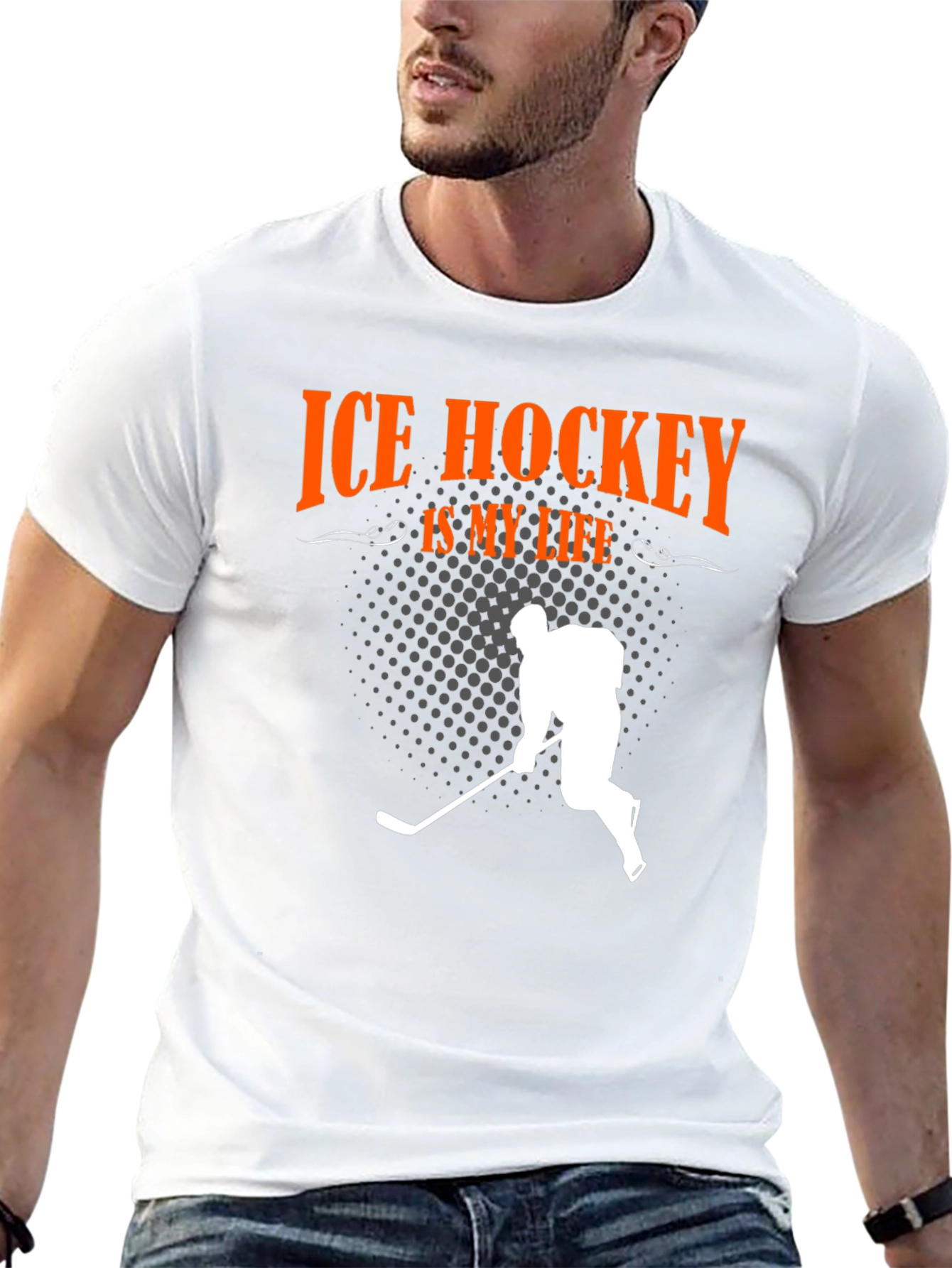 Ice Hockey Is My Life Graphic Tee