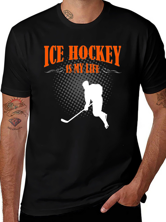 Ice Hockey Is My Life Graphic Tee