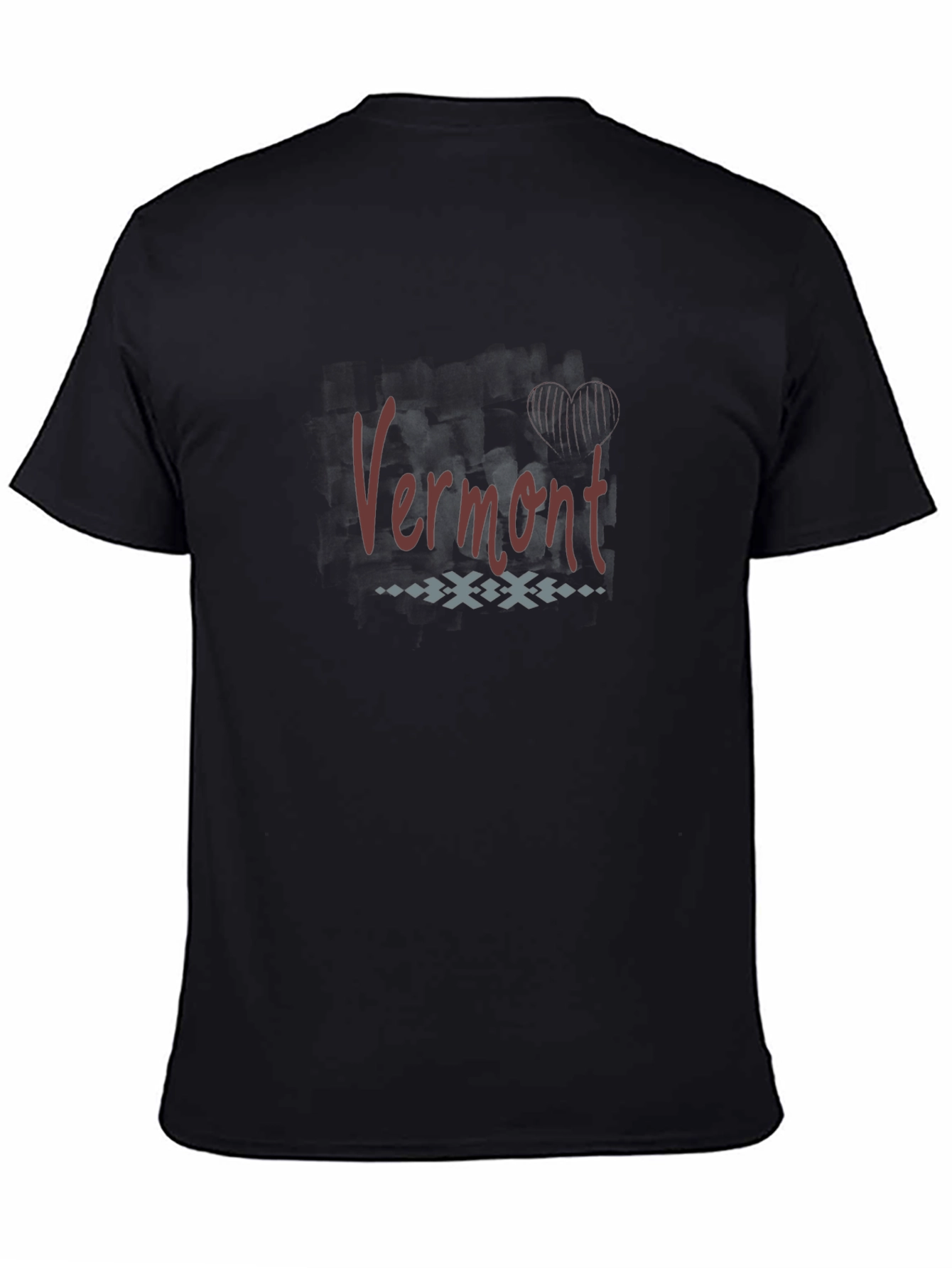 Vermont Graphic T-Shirt - Casual Black Tee
