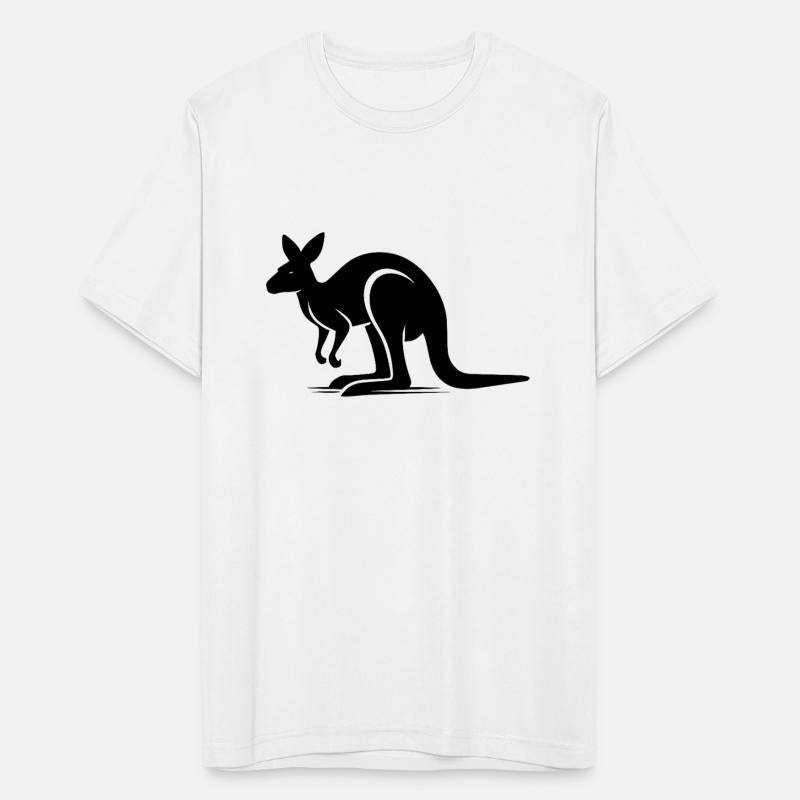 Majestic Kangaroo In Minimalist Form