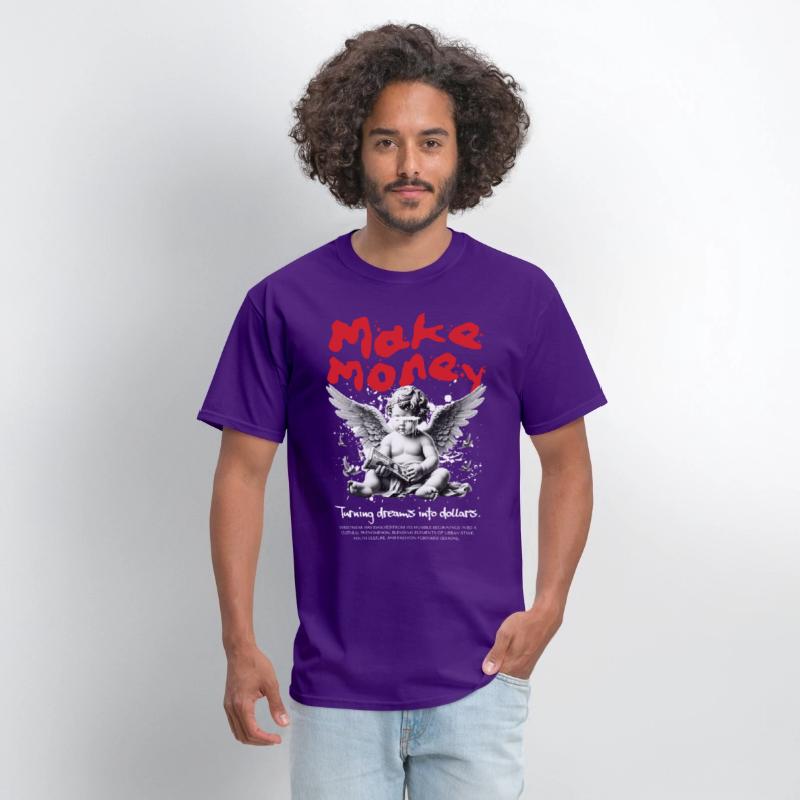 Make Money Angel Shirt, Divine Drip Streetwear Tee