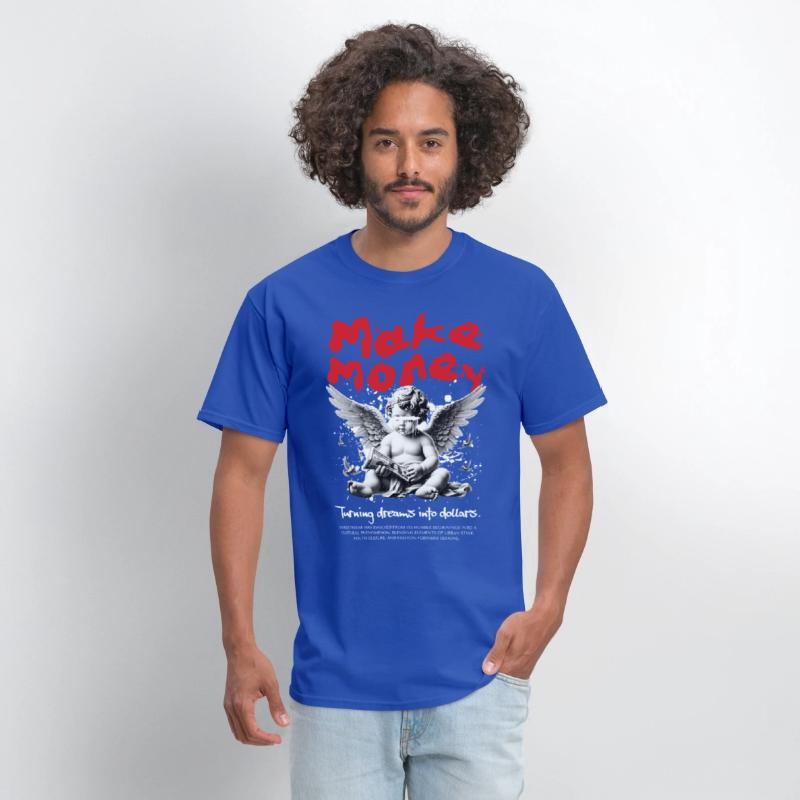 Make Money Angel Shirt, Divine Drip Streetwear Tee