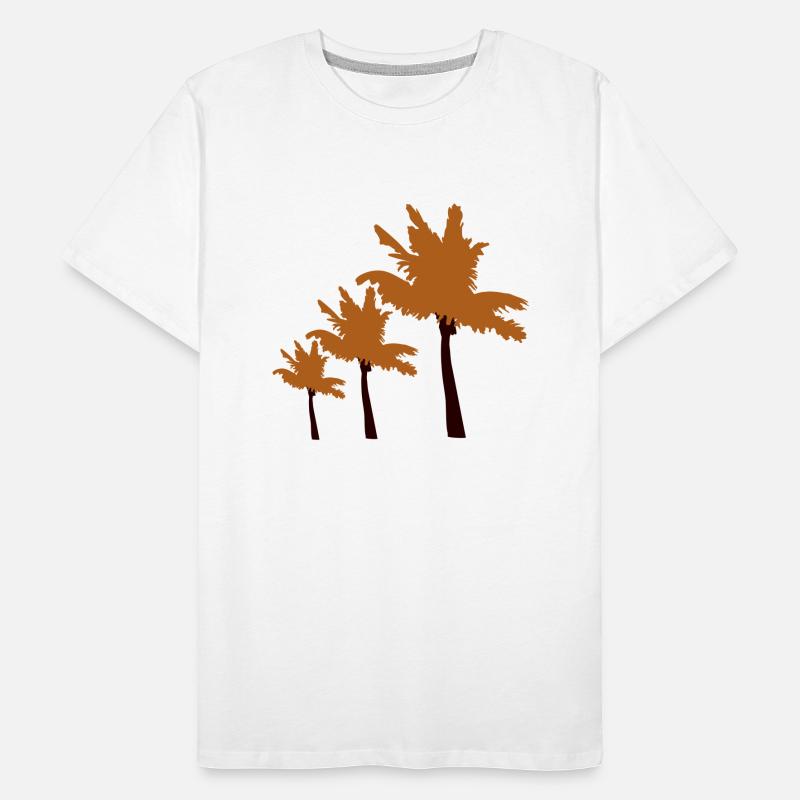Many Palm Trees Row Island 3 Trees Beach Vacation