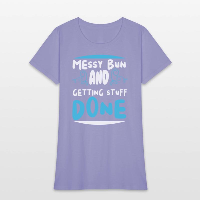 Messy bun and getting stuff done