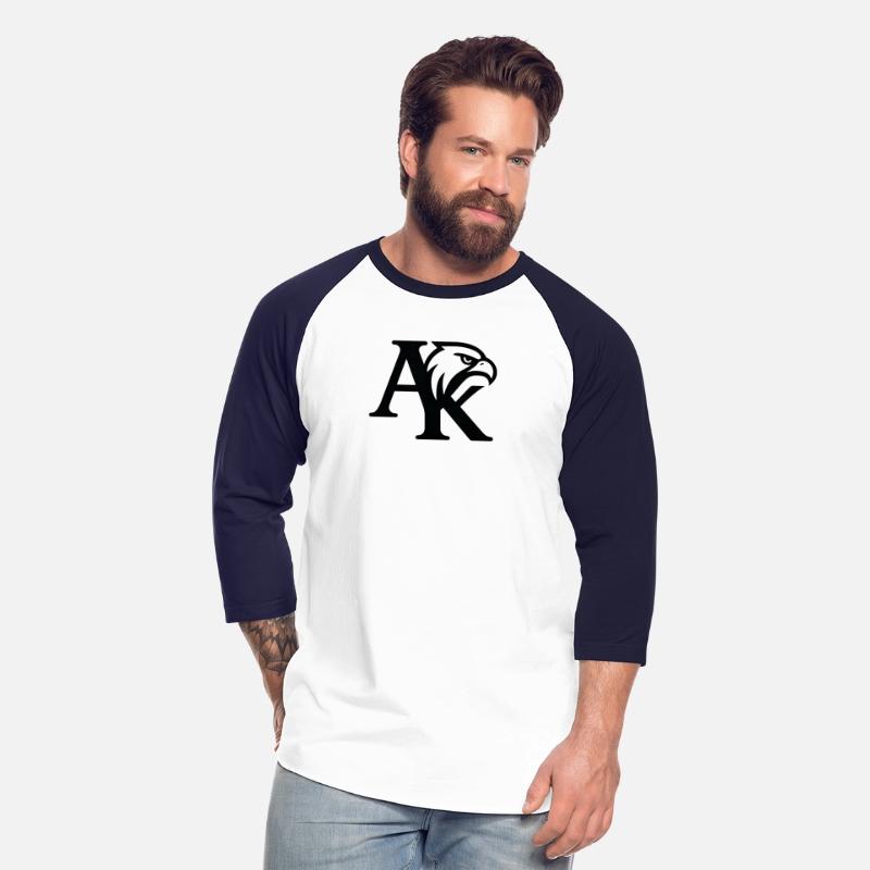 Minimalist AK Logo with Hawk Head – Black & White