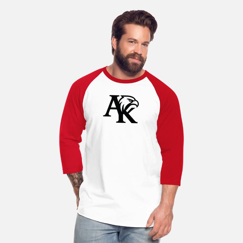 Minimalist AK Logo with Hawk Head – Black & White
