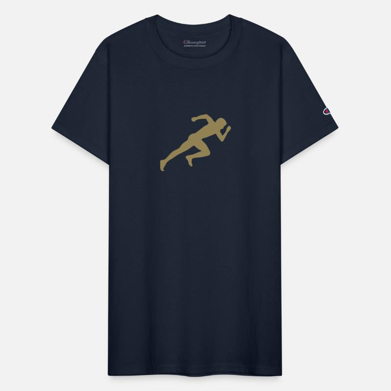Minimalist silhouette sprinter sprinting running
