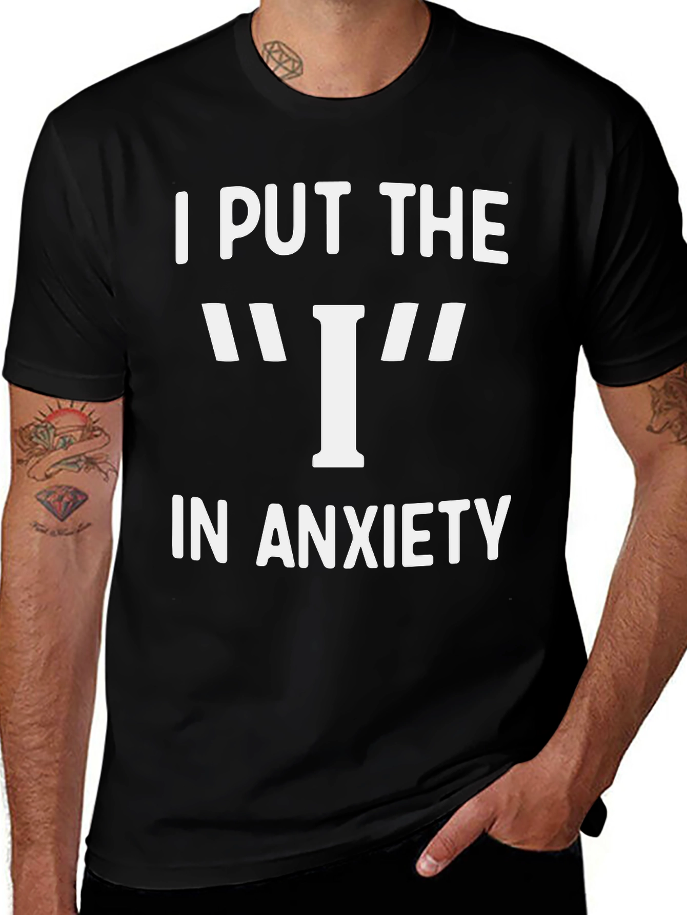 I Put The I In Anxiety Graphic T-Shirt