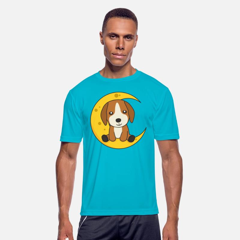 Moon Beagle Cute Animals For Kids At Night