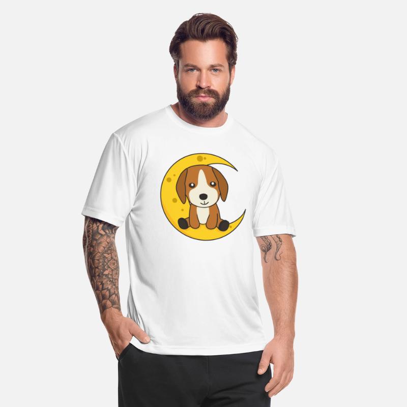 Moon Beagle Cute Animals For Kids At Night