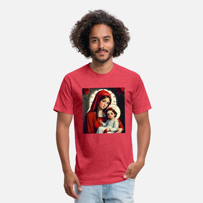 Mother Mary and Baby Jesus with Roses