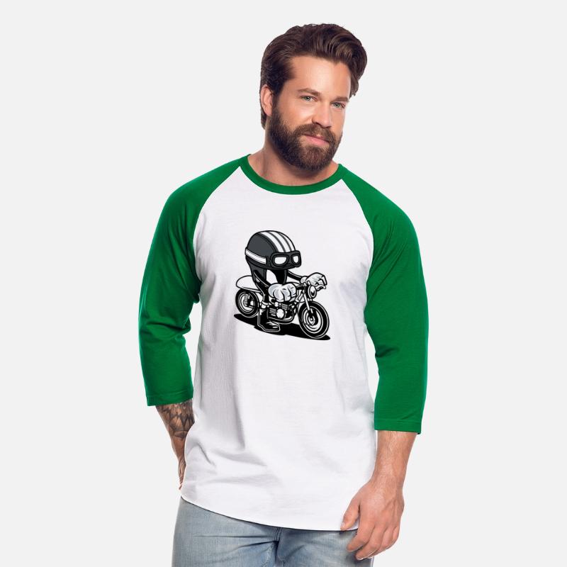 Motorcycle with Cartoon Helmet