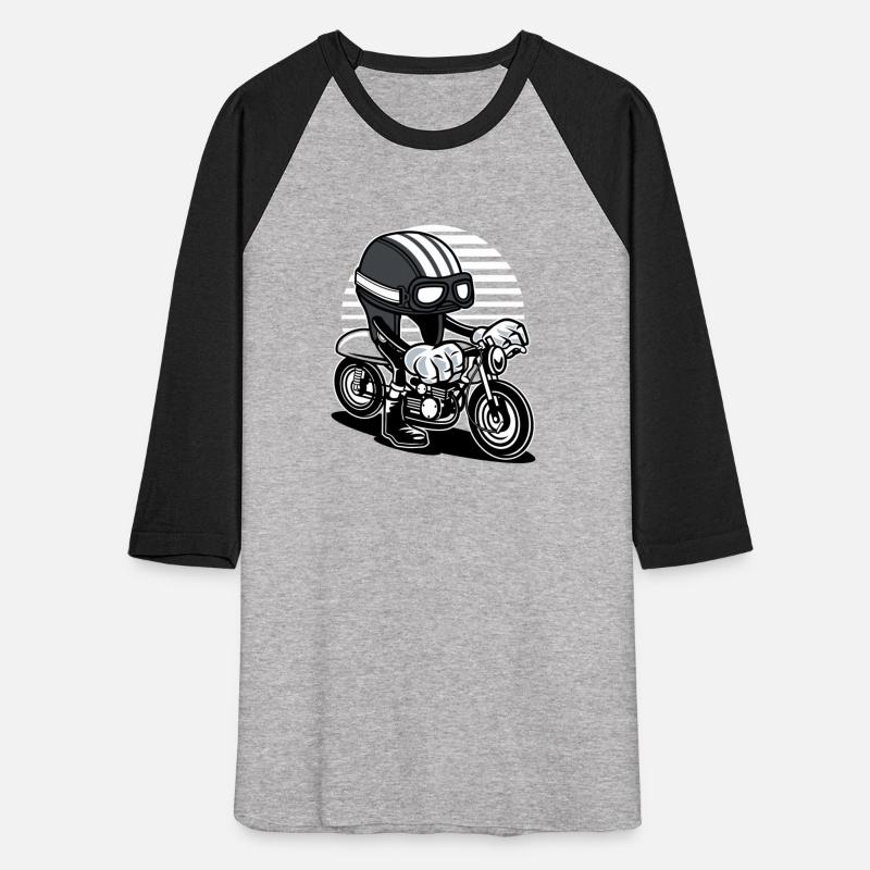 Motorcycle with Cartoon Helmet