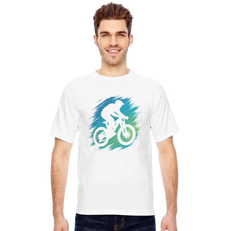 Mountain Bike Rider Silhouette