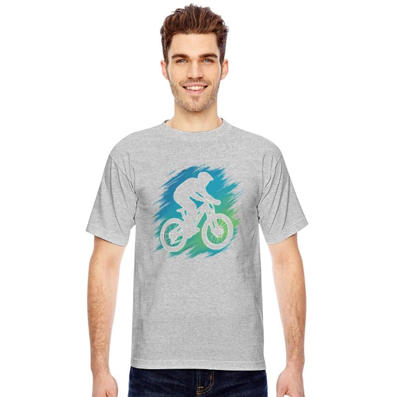 Mountain Bike Rider Silhouette