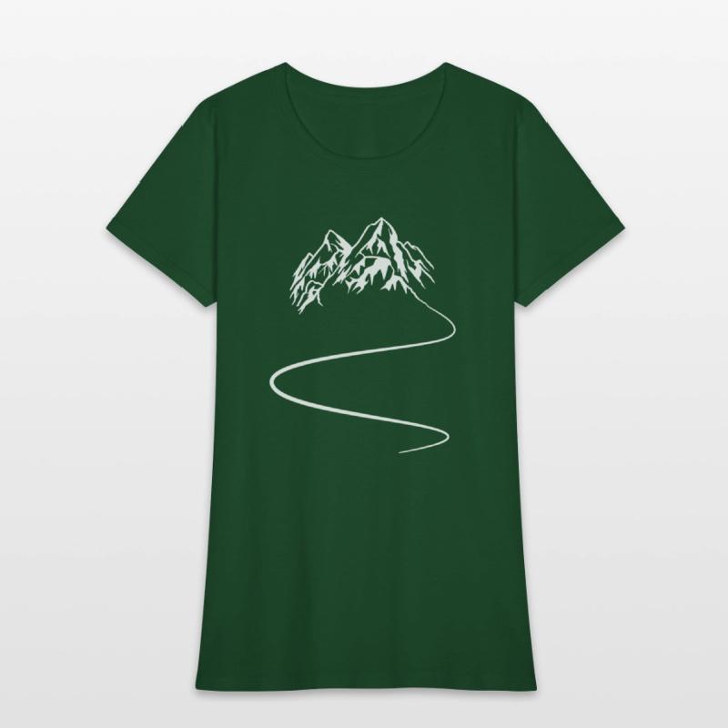 Mountains hiking trail - Curves