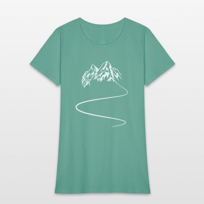 Mountains hiking trail - Curves