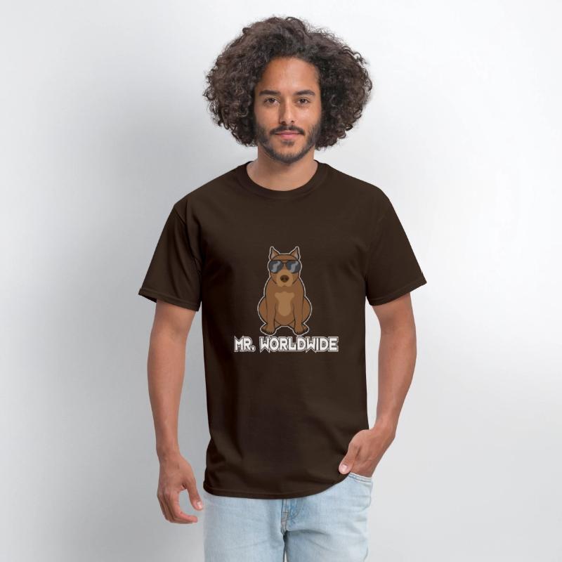Mr. Worldwide Funny Pitbull Dog Lover Gift