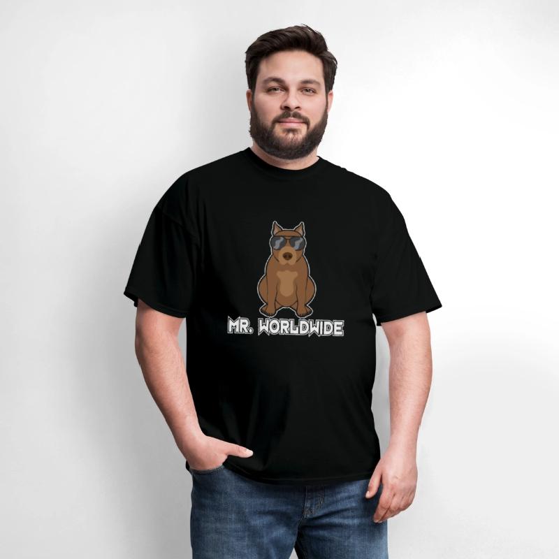 Mr. Worldwide Funny Pitbull Dog Lover Gift