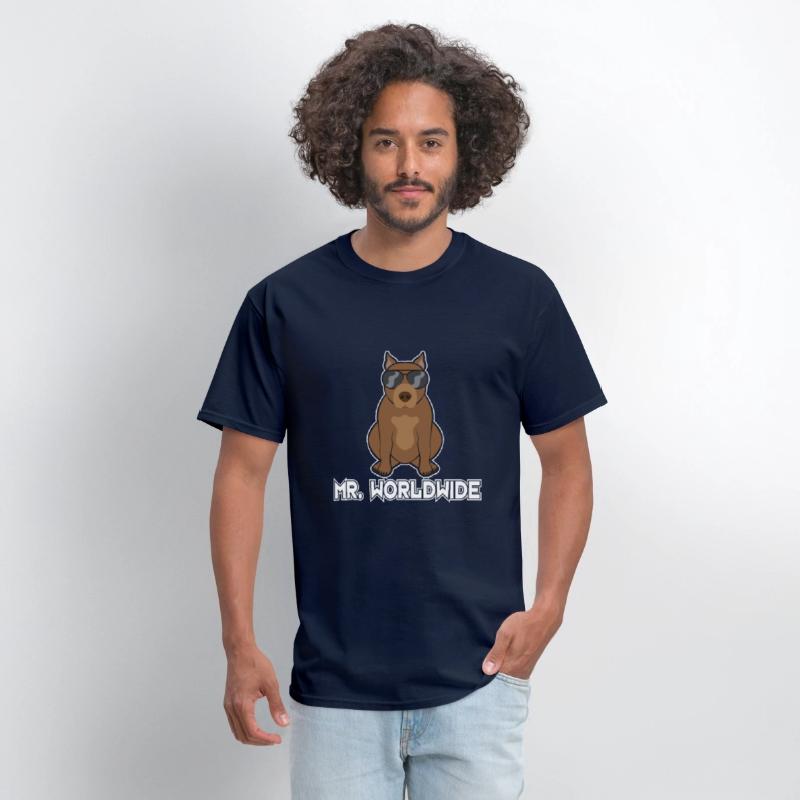 Mr. Worldwide Funny Pitbull Dog Lover Gift
