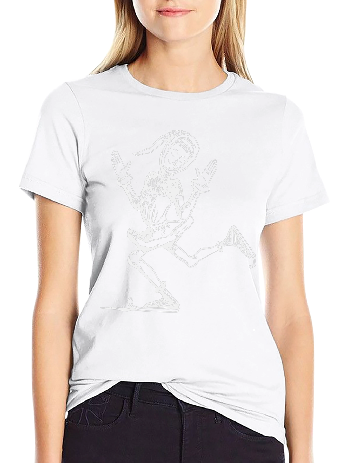 Retro Jester Graphic Tee - Black Cotton T-Shirt
