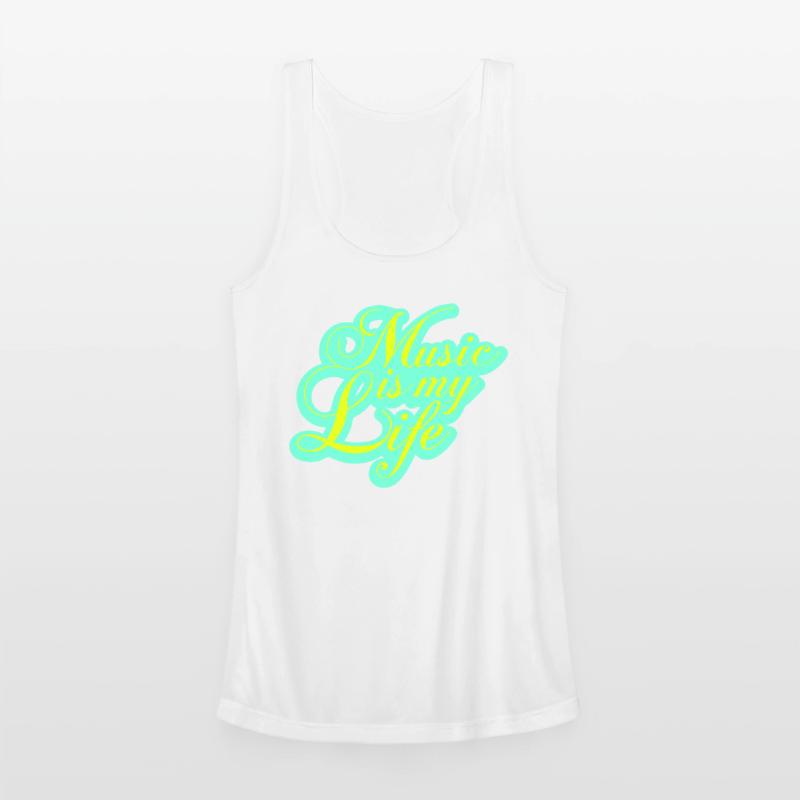 Music is my Life Love Saying Text Lettering Logo