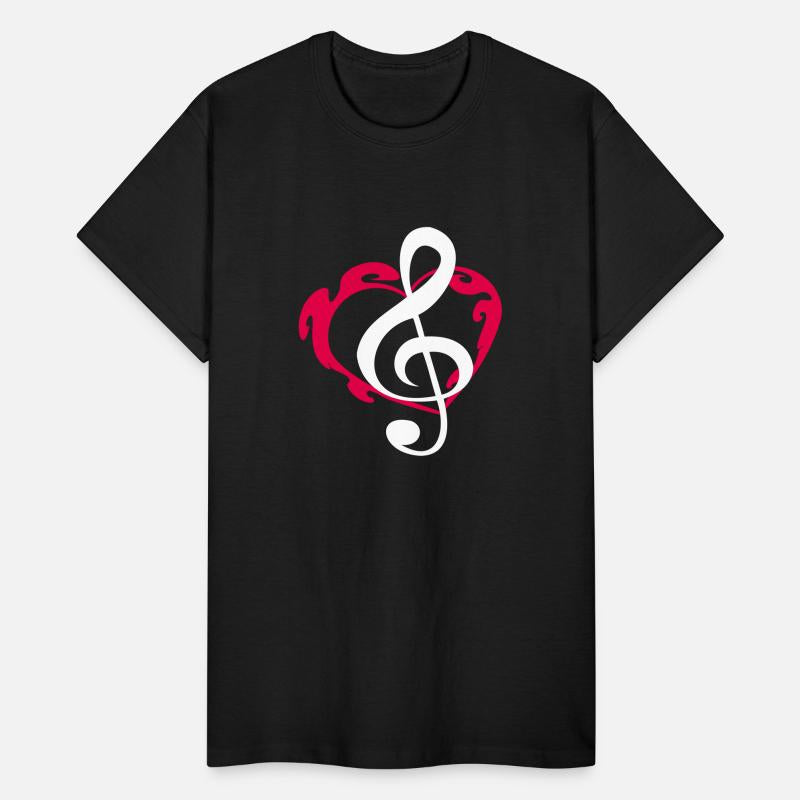 Music Violin Bass Clef Hot Fire Heart Love Note