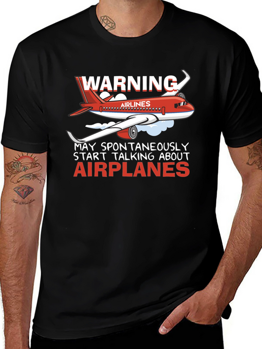 Warning Airplanes T-Shirt