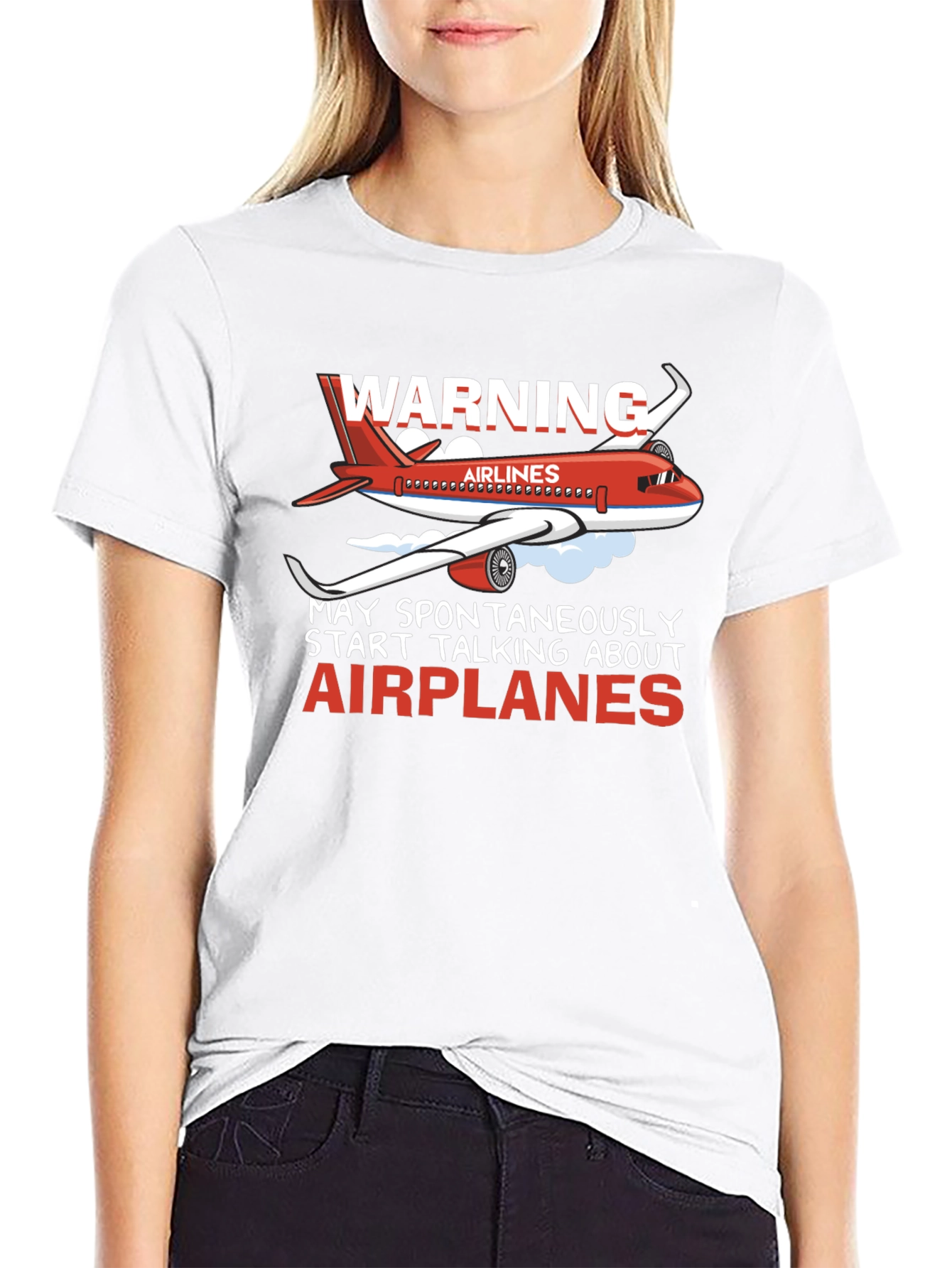 Warning Airplanes T-Shirt