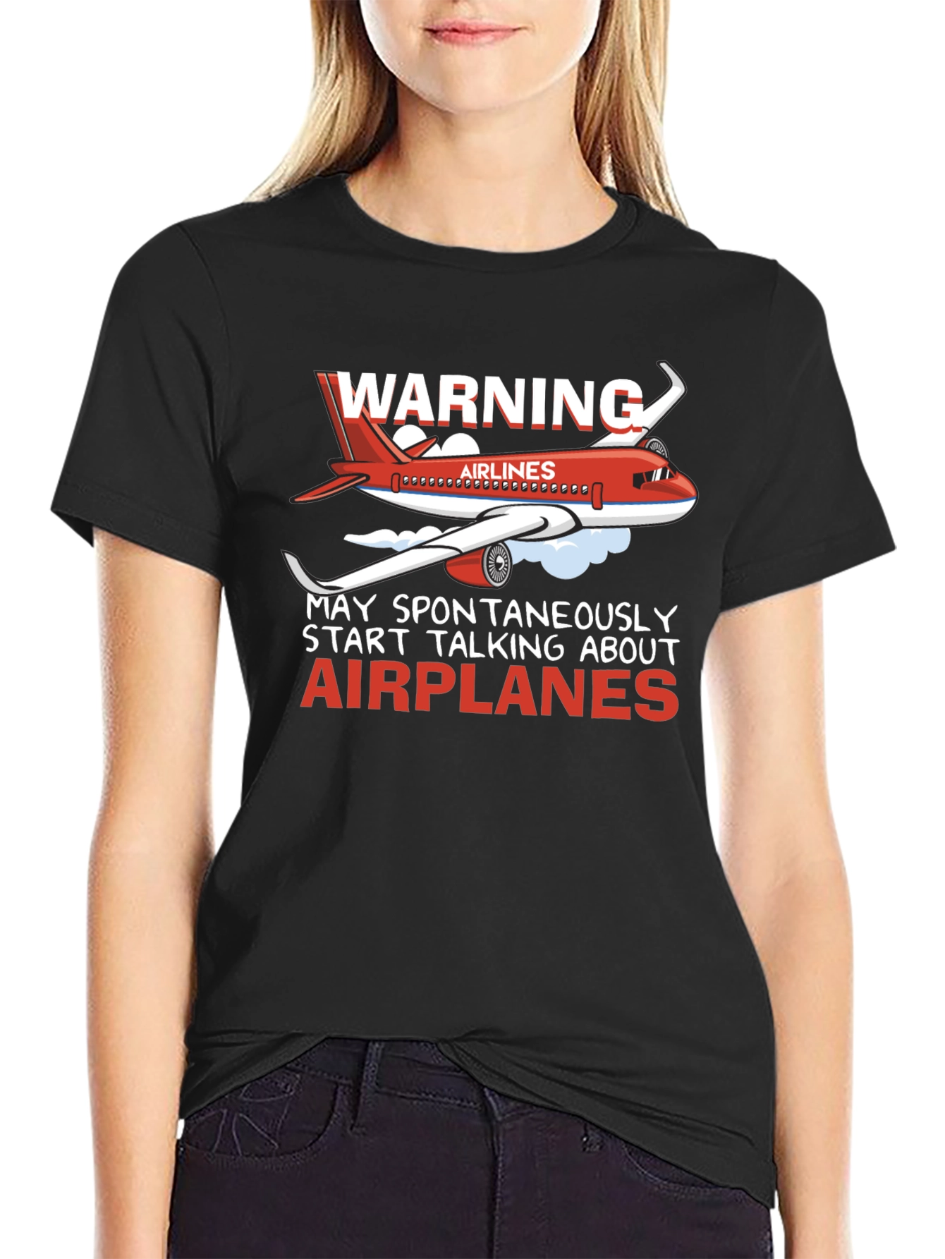 Warning Airplanes T-Shirt