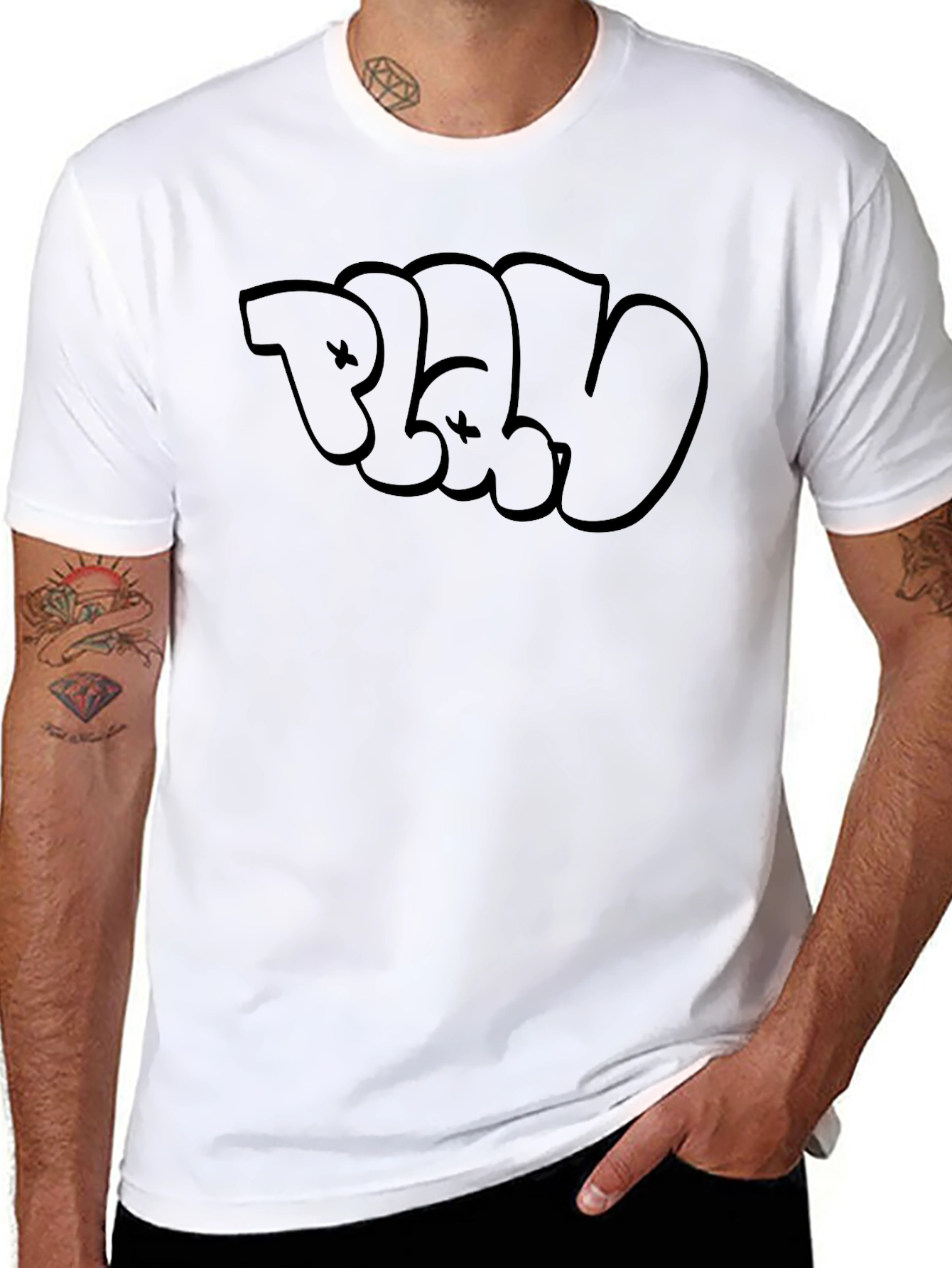 Bold Graphic Black T-Shirt