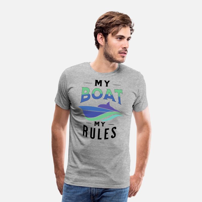 My boat my rules nice t-shirt motorboat driver