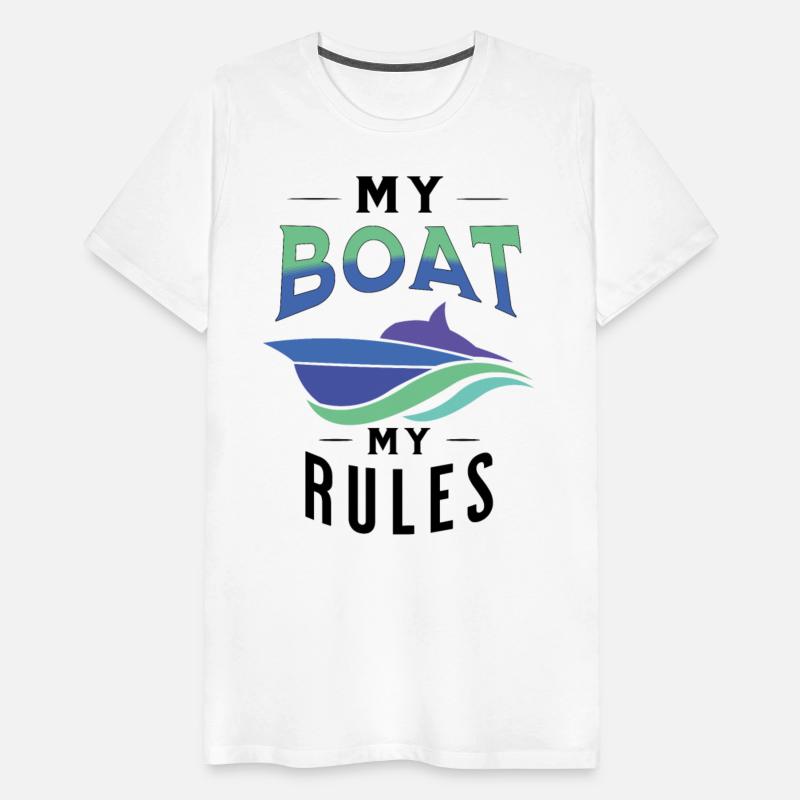 My boat my rules nice t-shirt motorboat driver