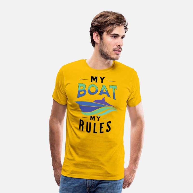 My boat my rules nice t-shirt motorboat driver