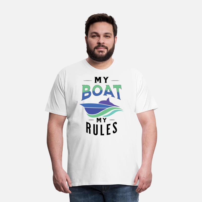 My boat my rules nice t-shirt motorboat driver