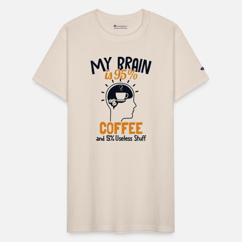 My Brain is 95% Coffee Queen Latte Art Barista