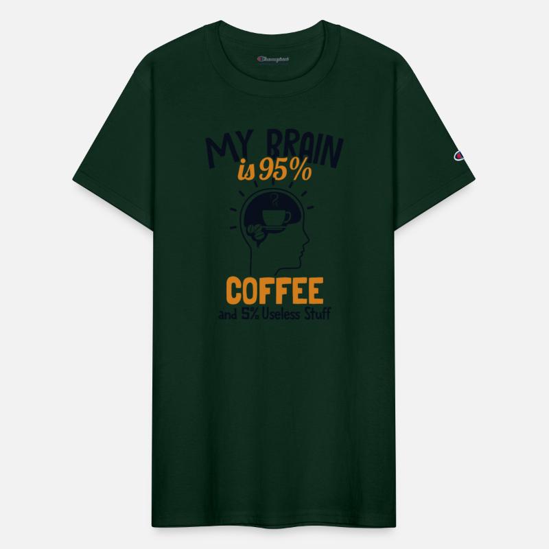 My Brain is 95% Coffee Queen Latte Art Barista