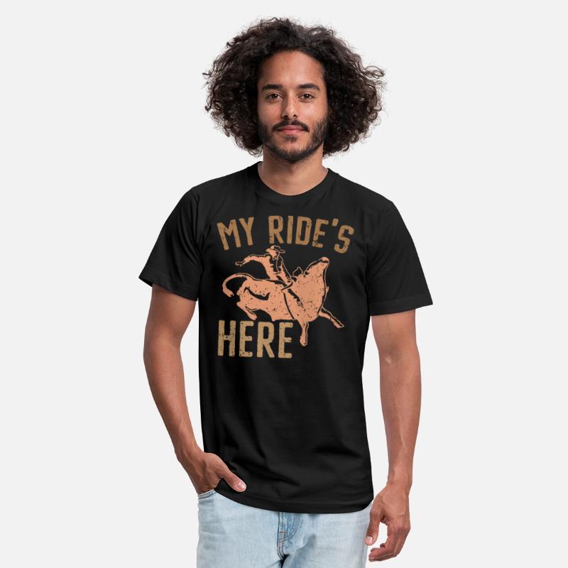 My Ride's Here Bull Rider Rodeo Bull Riding