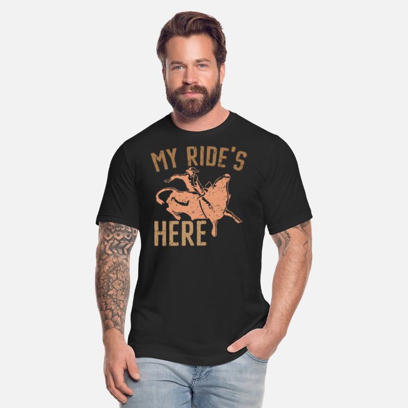My Ride's Here Bull Rider Rodeo Bull Riding