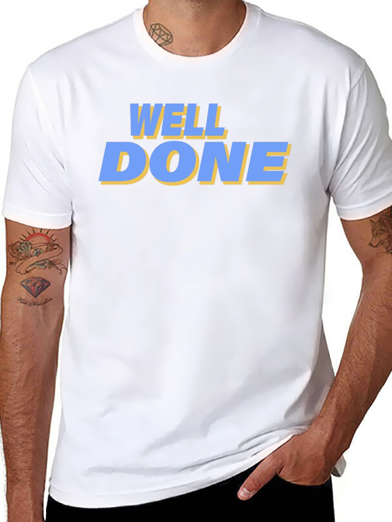 Well Done Graphic Tee - Black Casual T-Shirt