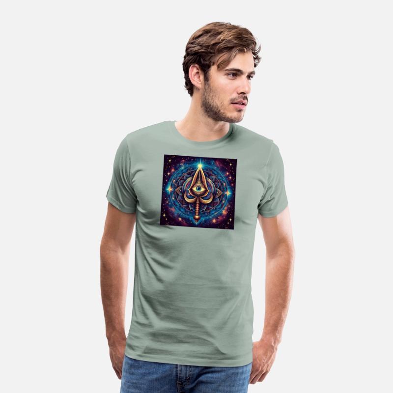 Mystic Eye and Sword Amulet Design