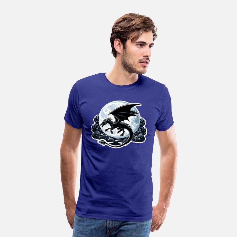 Mystical Dragon Silhouette