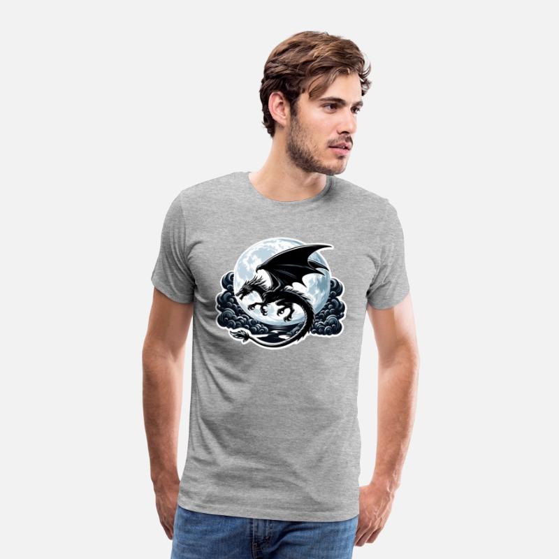 Mystical Dragon Silhouette